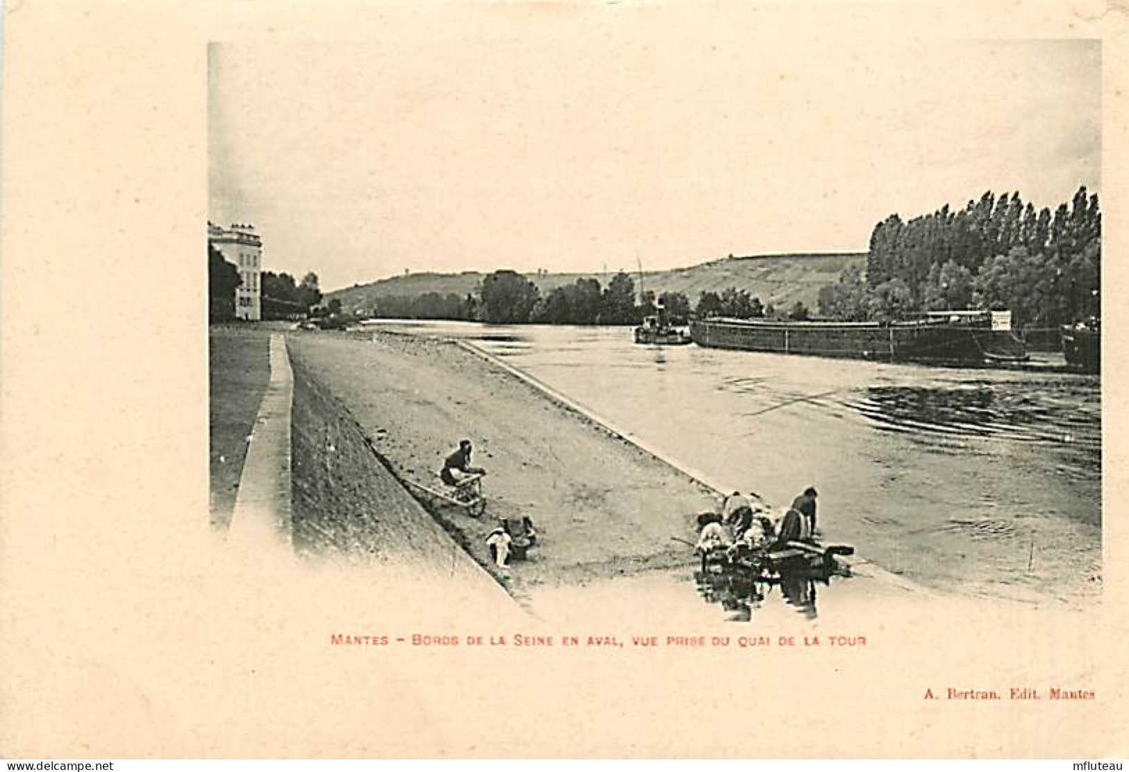 78* MANTES  Bords De Seine  Aval   Laveuses        MA81.458 - Mantes La Ville