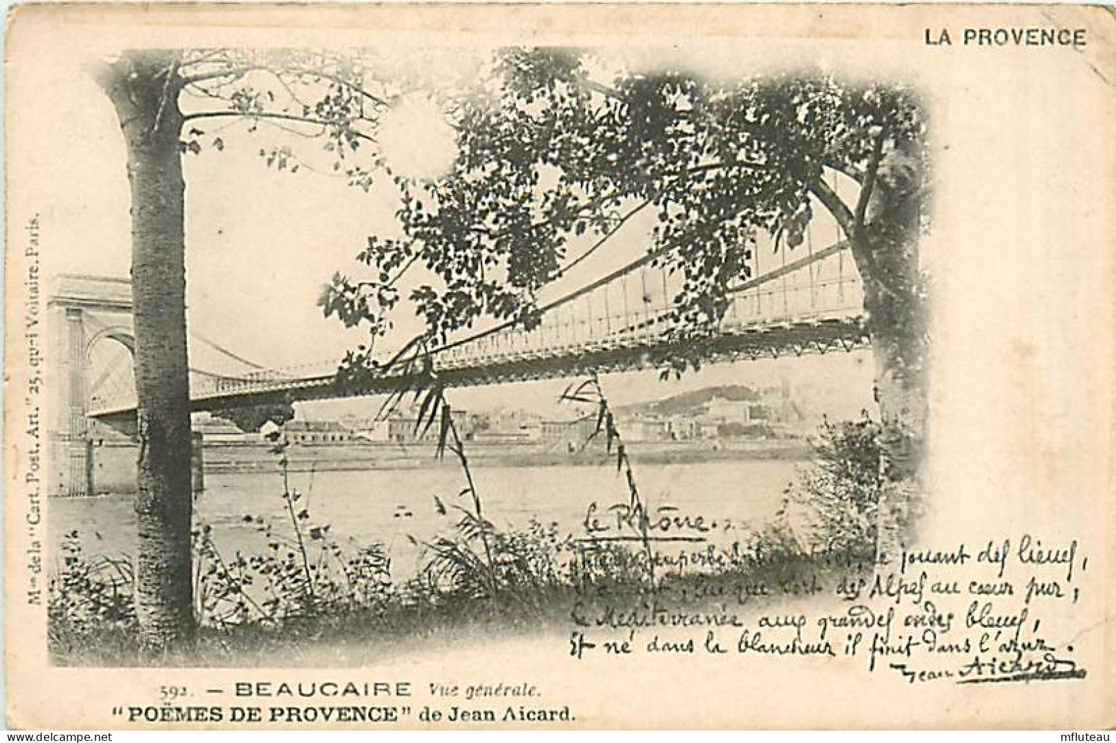 30* BEAUCAIRE  Poeme « aicard »          MA82_0052 - Beaucaire