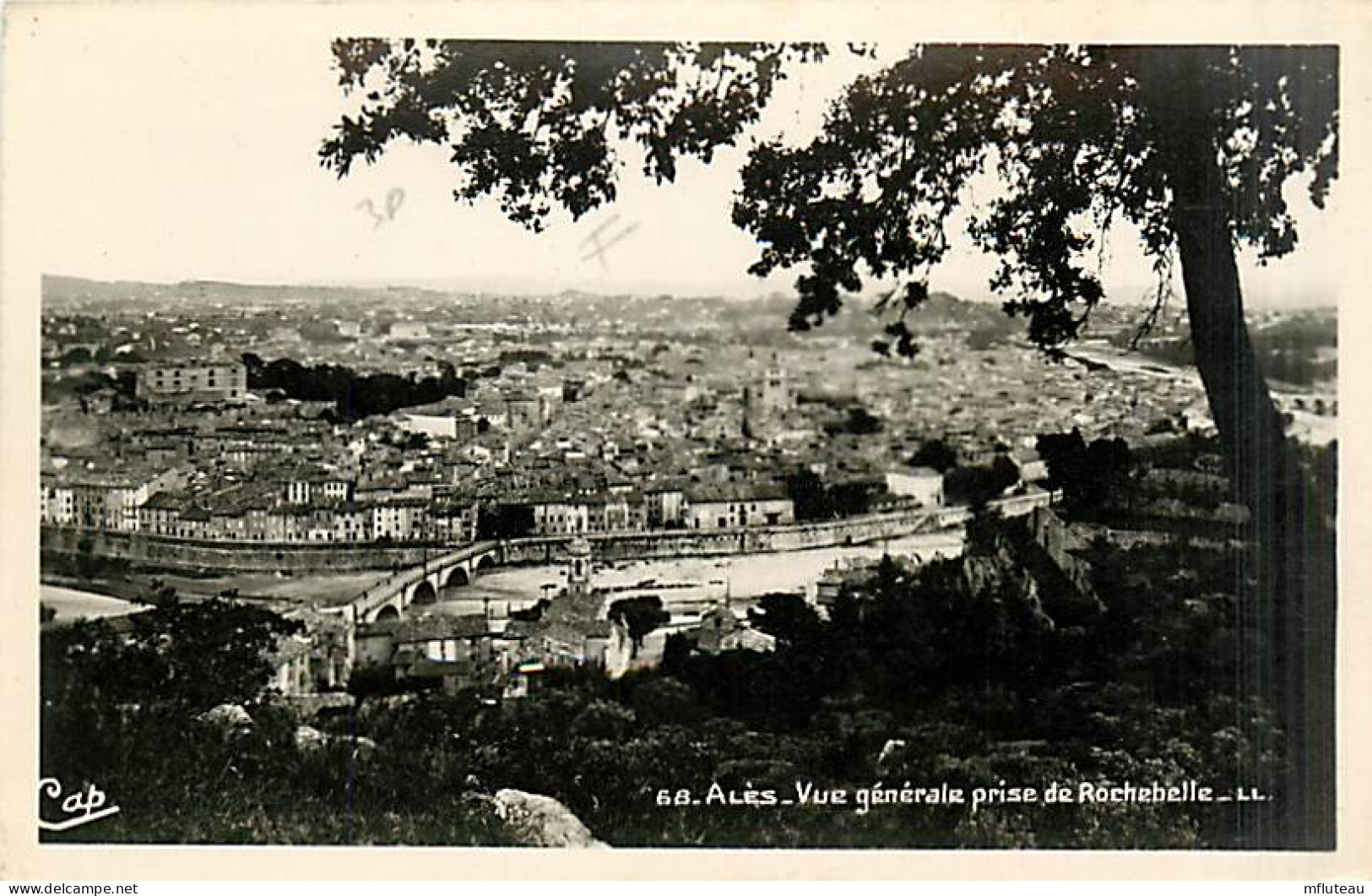 30* ALES  Vue Generale  CPSM (petit Format)                        MA82_0029 - Alès