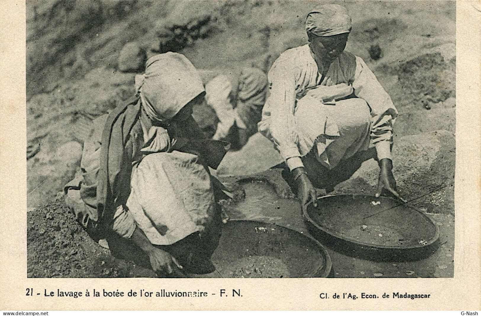 CPA Madagascar - Lavage à La Botée De L'or Alluvionnaire - Madagascar