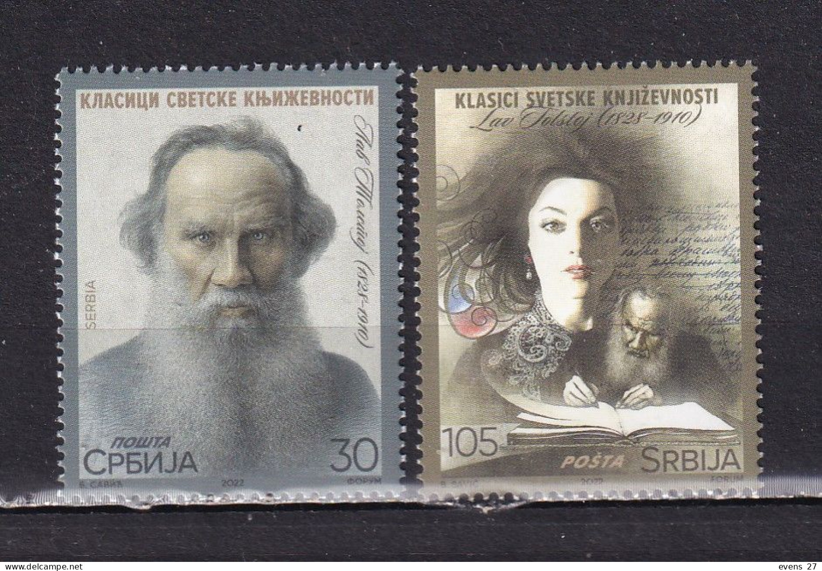 SERBIA-2022-TOLSTOY-MNH. - Serbien