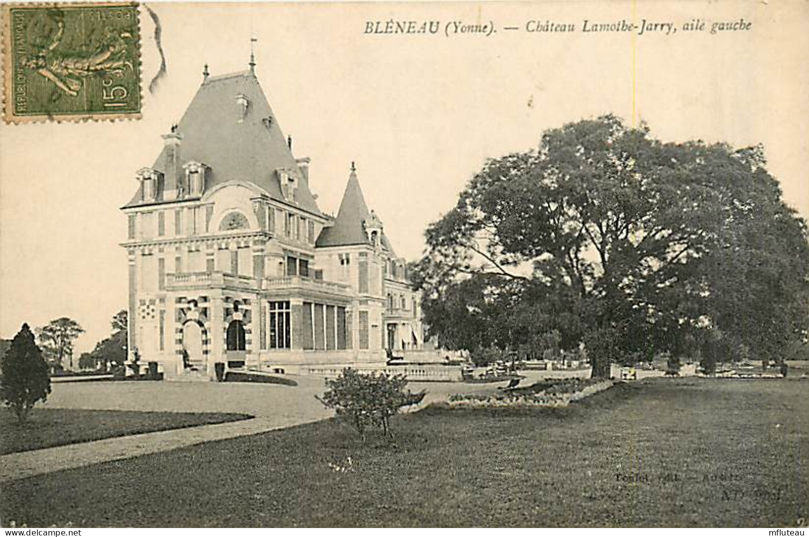 89* BLENEAU  Chateau La Mothe Jarry  Aile Gauche  MA82_0620 - Bleneau