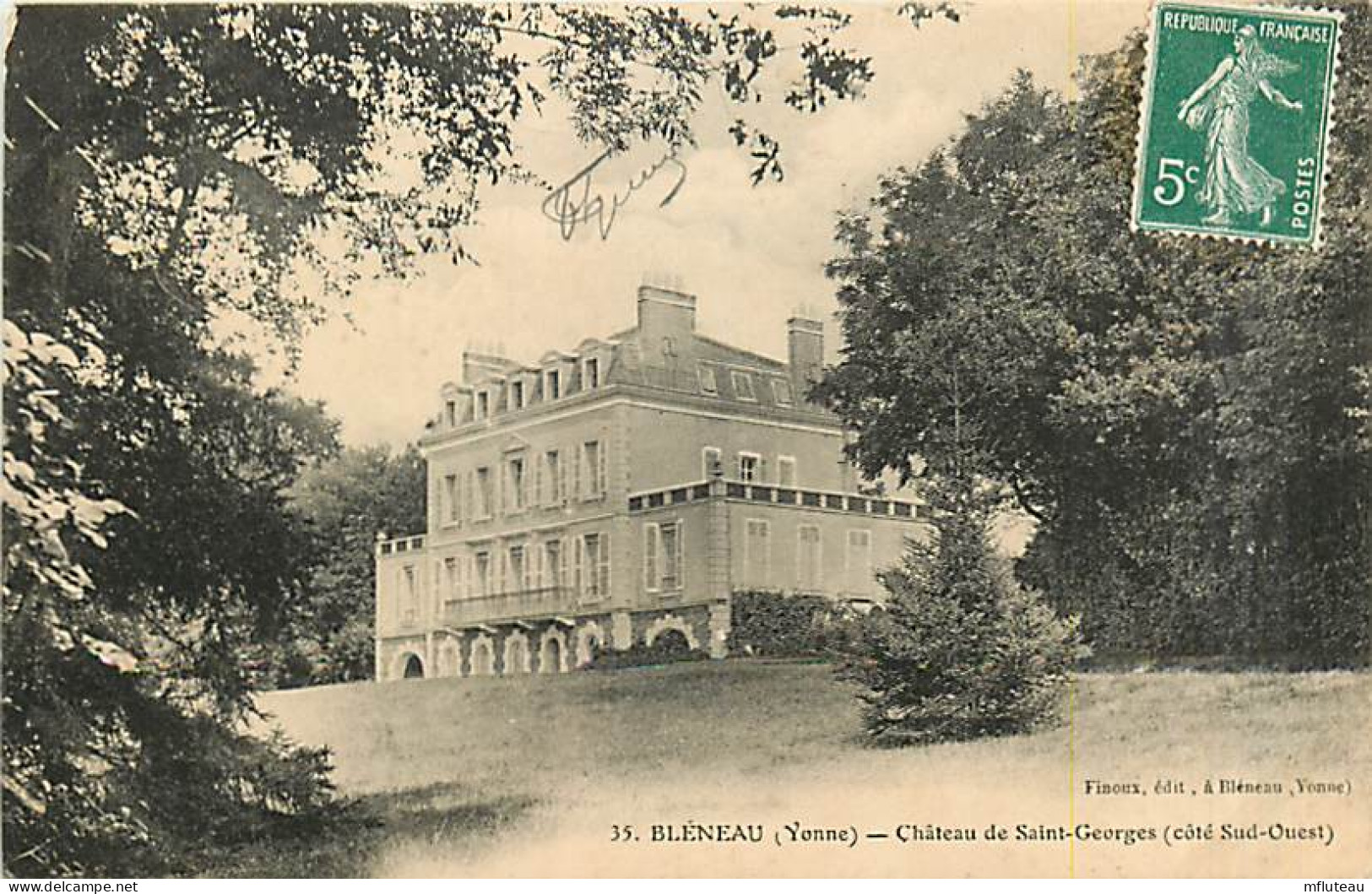 89* BLENEAU    Chateau St Georges  (sud-ouest)  MA82_0606 - Bleneau