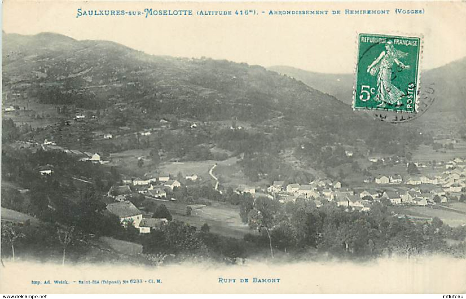 88* SAULXURES SUR MOSELOTTE Panorama           MA82_0234 - Saulxures Sur Moselotte