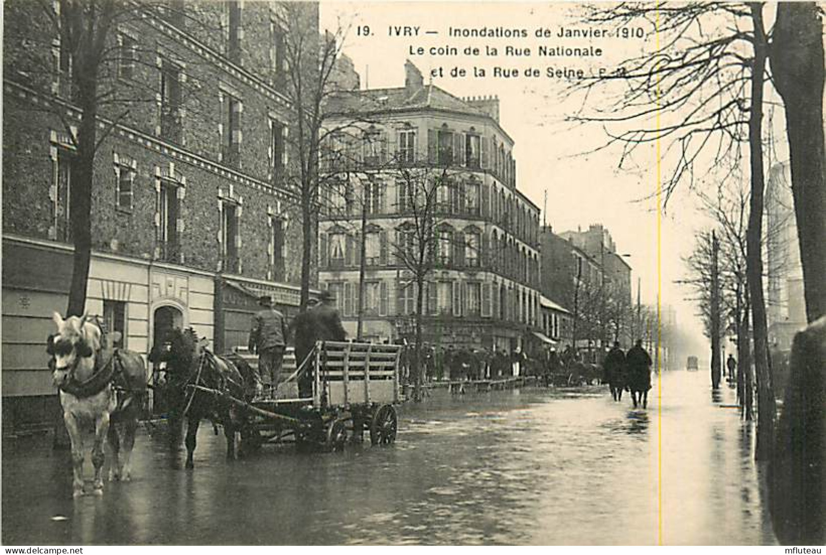 94* IVRY Crue  Rue Nationale                MA83,0164 - Ivry Sur Seine