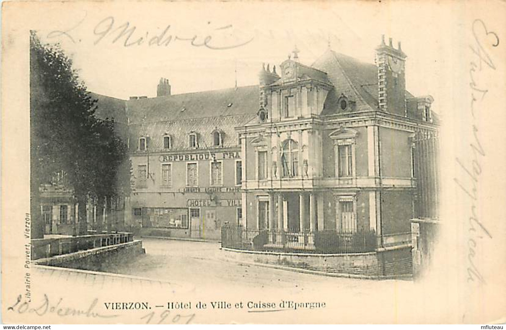 18* VIERZON Hotel De Ville  , Caisse Epargne             MA84 ,1173 - Vierzon