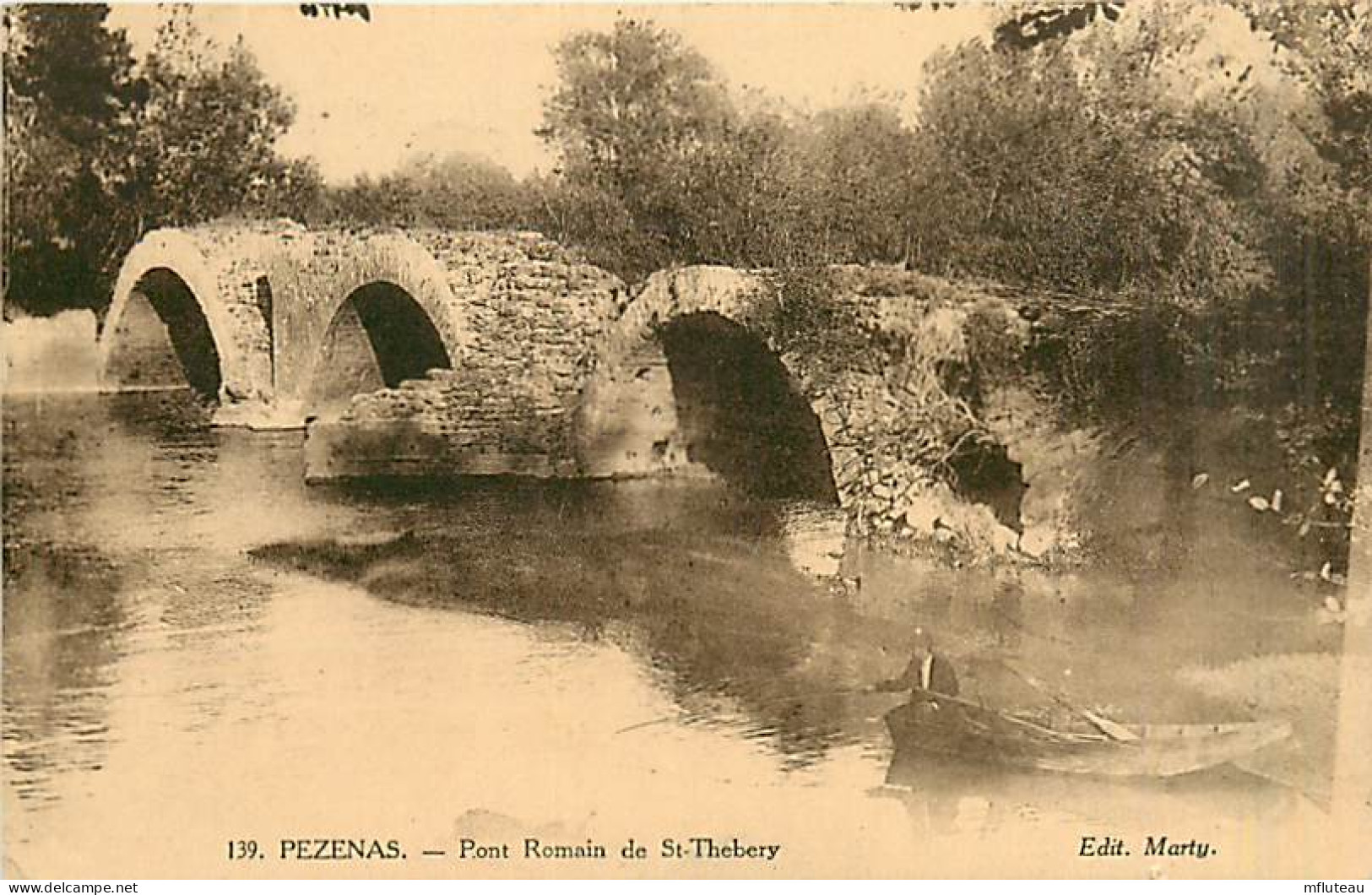 34* PEZENAS Pont Romain St Thebery                        MA85-0011 - Pezenas