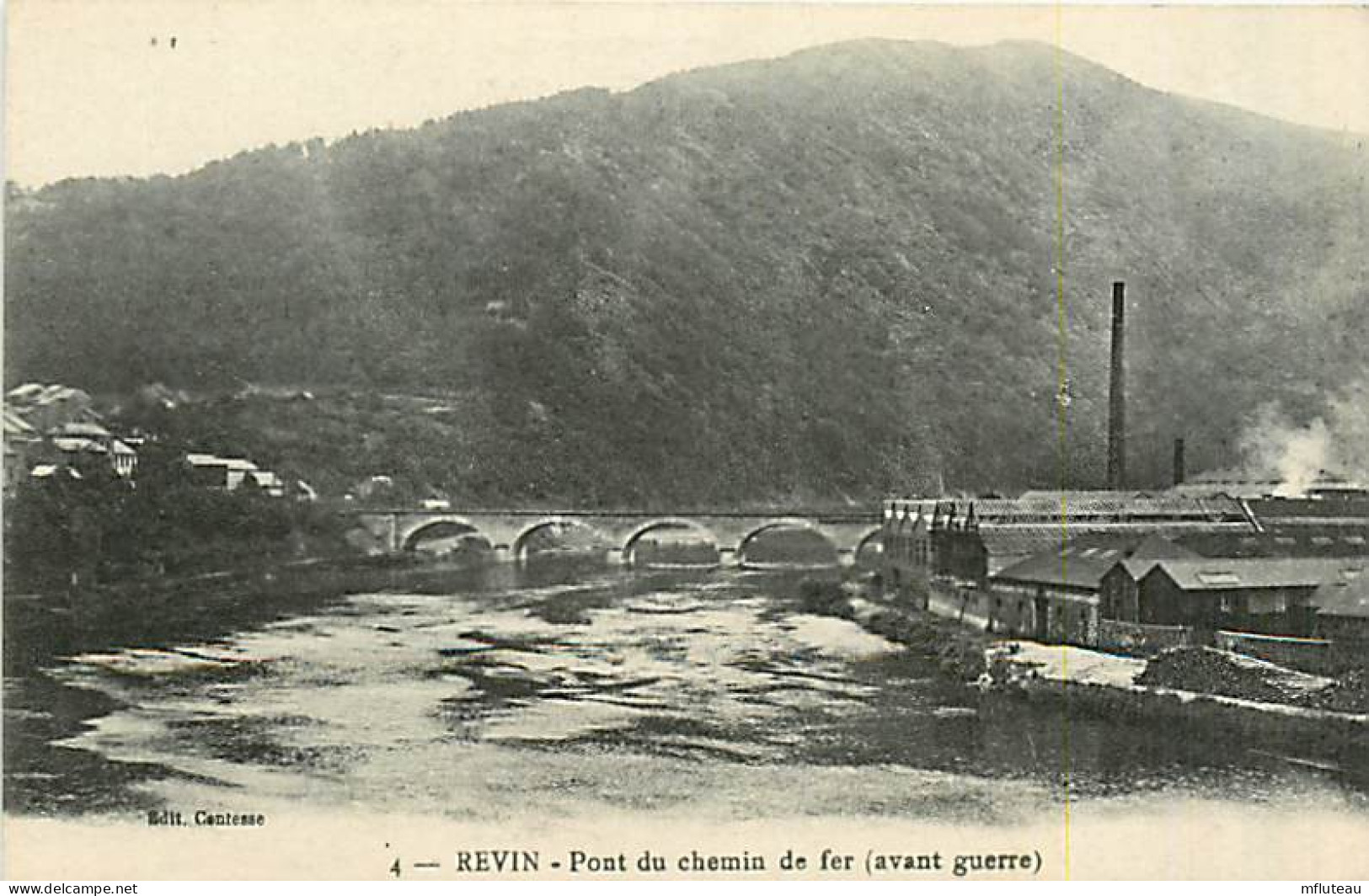 08* REVIN     Pont Chemin De Fer Avant Guerre  4            MA84,0513 - Revin