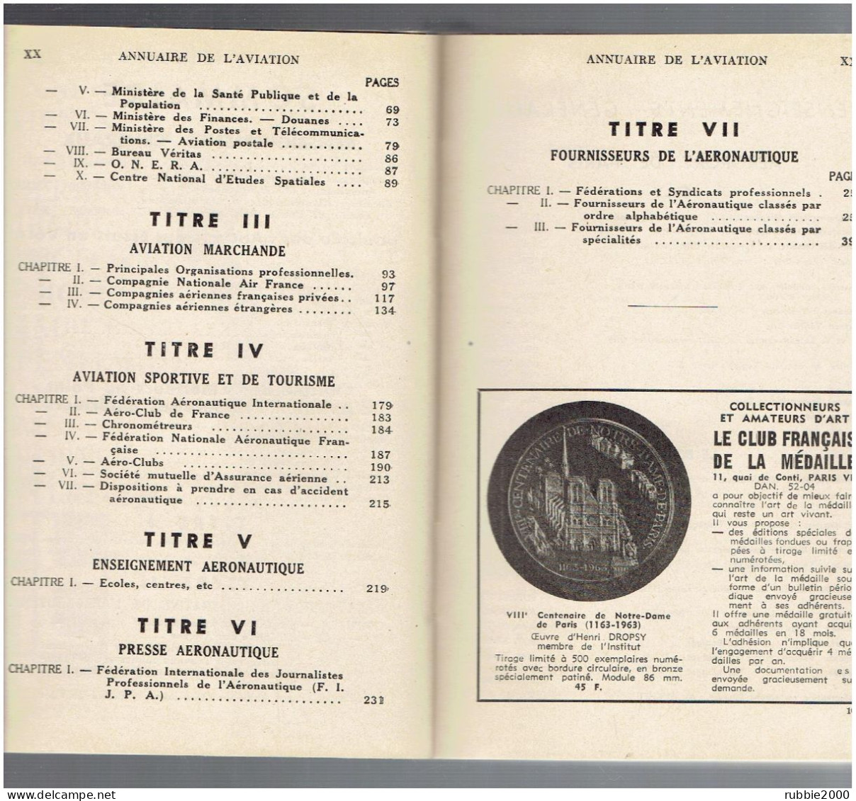 1964 ANNUAIRE DE L AVIATION ET DE L ASTRONAUTIQUE LES ESSAIS EN VOL LES METTEURS AU POINT HORIZONS DE FRANCE AVION - Flugzeuge