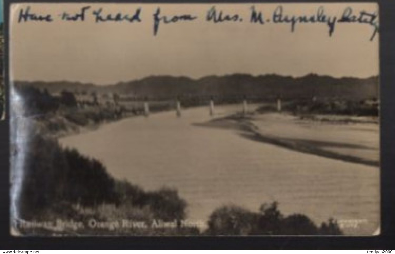 Railway Bridge Orange River Aliwal North 1925 - Afrique Du Sud