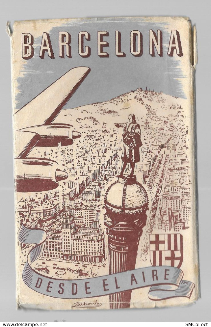 Barcelona Desde El Aire. Pochette Accordéon De 10 Cartes (GF3882) - Barcelona