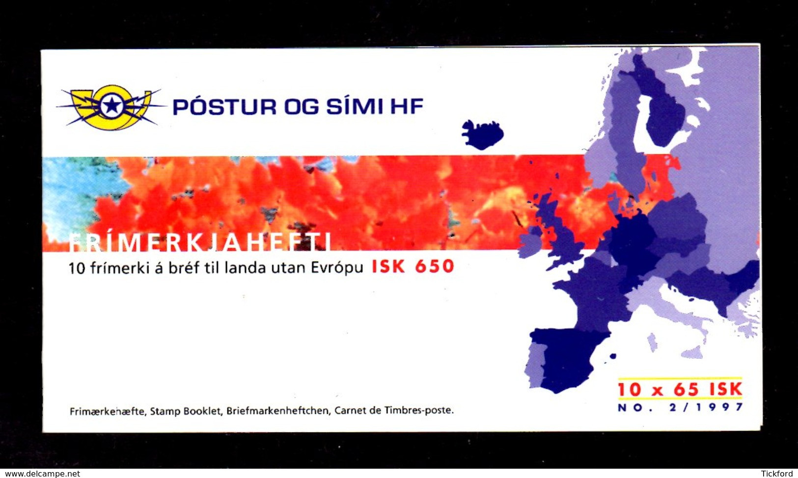 ISLANDE 1997 - Carnet Yvert C826 - Booklet - Facit H38 - NEUF** MNH - Europa, Contes Et Légendes - Libretti
