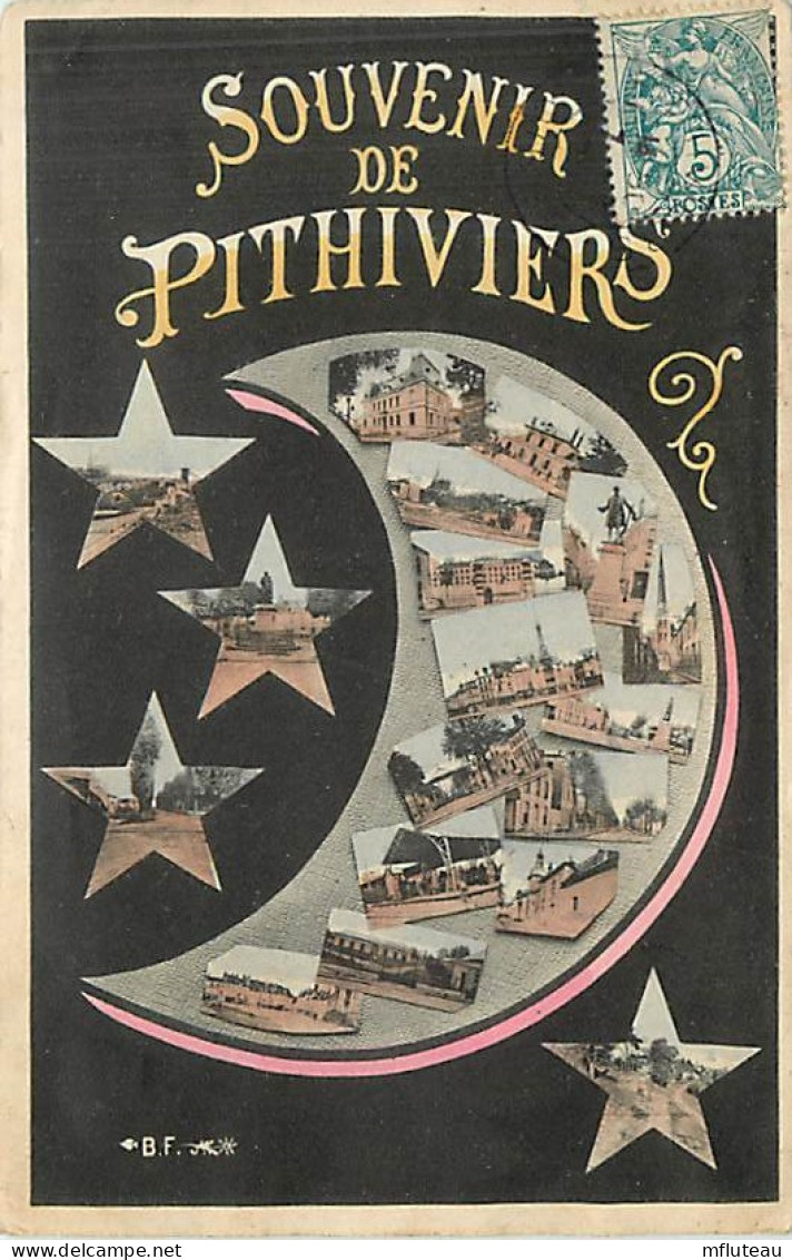 45* PITHIVIERS     Souvenir  Multivues       MA86,0507 - Pithiviers