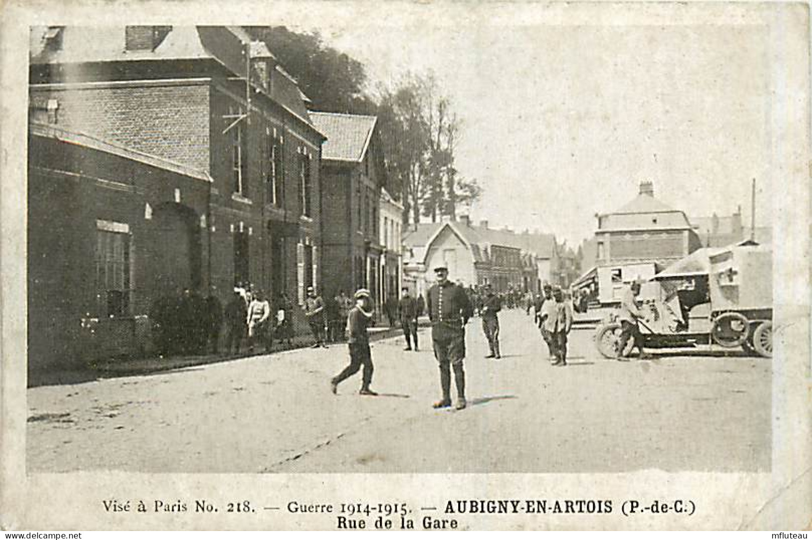 62* AUBIGNY EN ARTOIS  Rue De La Gare             MA87,1158 - Aubigny En Artois