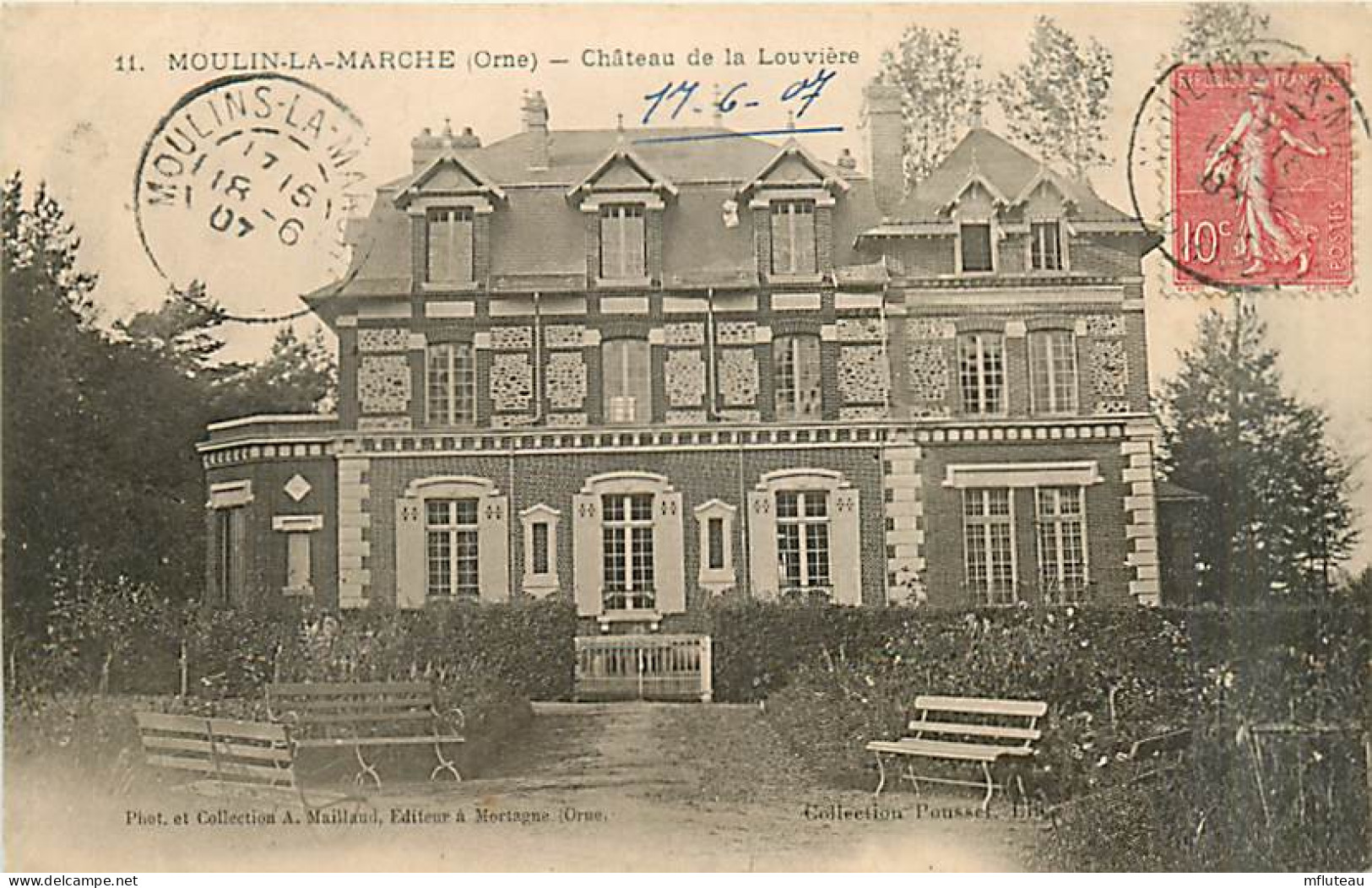 61* MOULINS LA MARCHE  Château La Louviere            MA87,0959 - Moulins La Marche