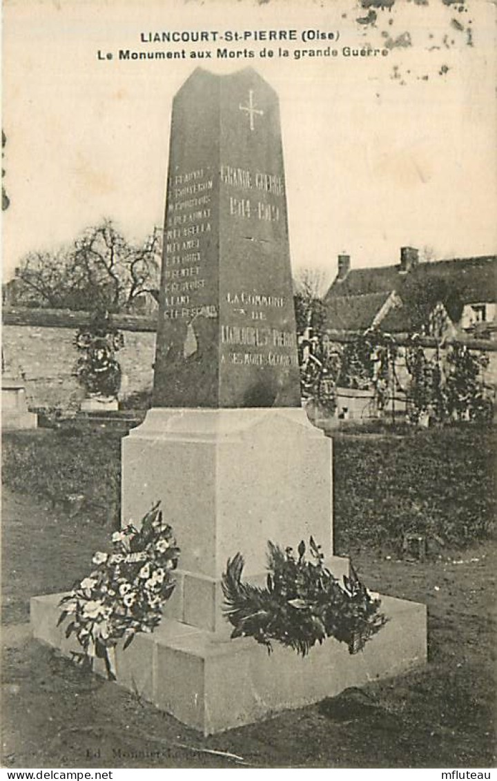 60* LIANCOURT ST PIERRE  Monument Aux Morts            MA87,0807 - Liancourt