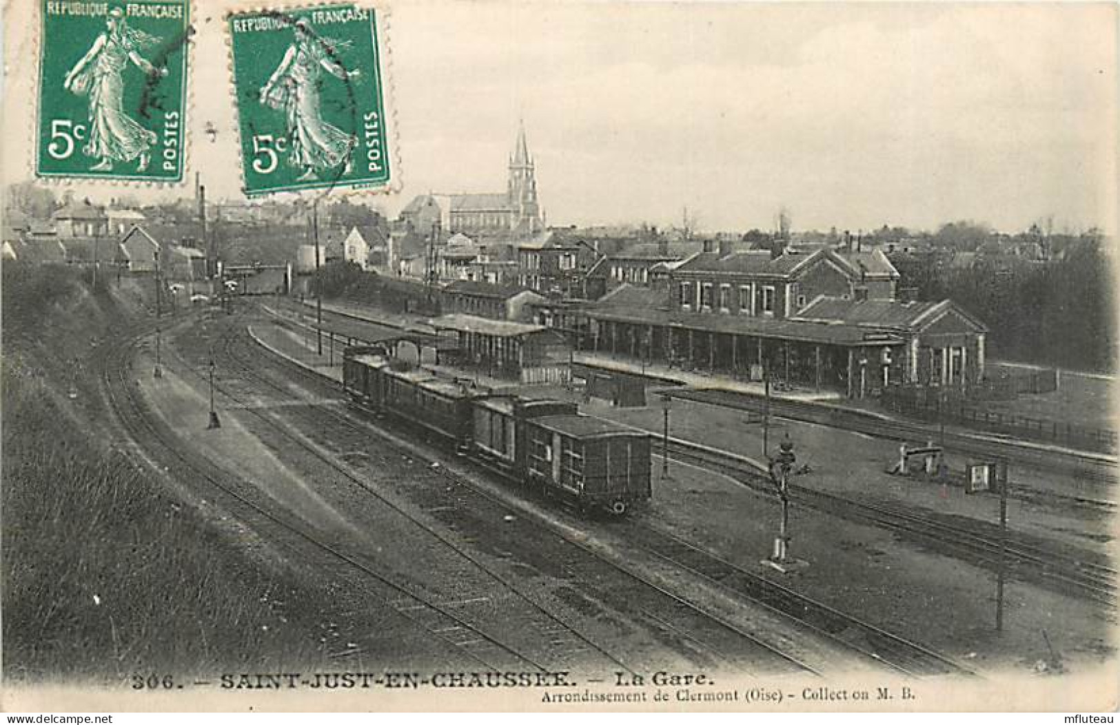60* ST JUST EN CHAUSSEE  Gare           MA87,0672 - Saint Just En Chaussee