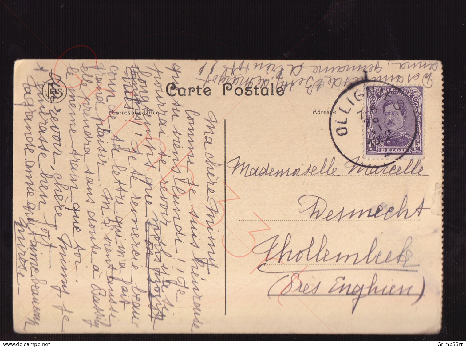 Ollignies - Pensionnat Des Dames Bernardines - Postkaart - Lessines