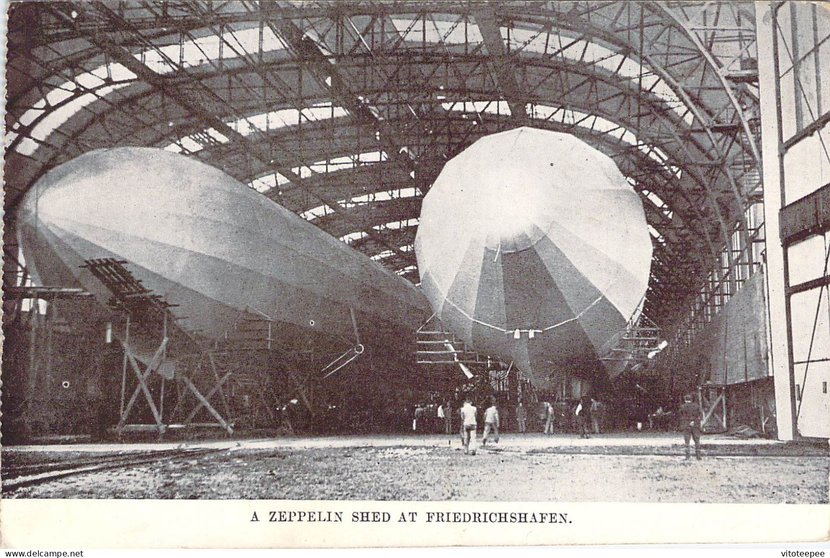 Allemagne Germany Zeppelin Shed At Friedrichshafen 1915 - Friedrichshafen