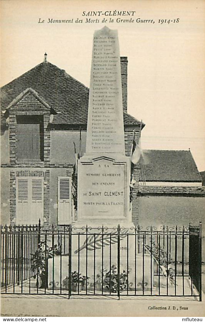 89* ST CLEMENT  Monument Aux Morts                        MA89,0750 - Saint Clement