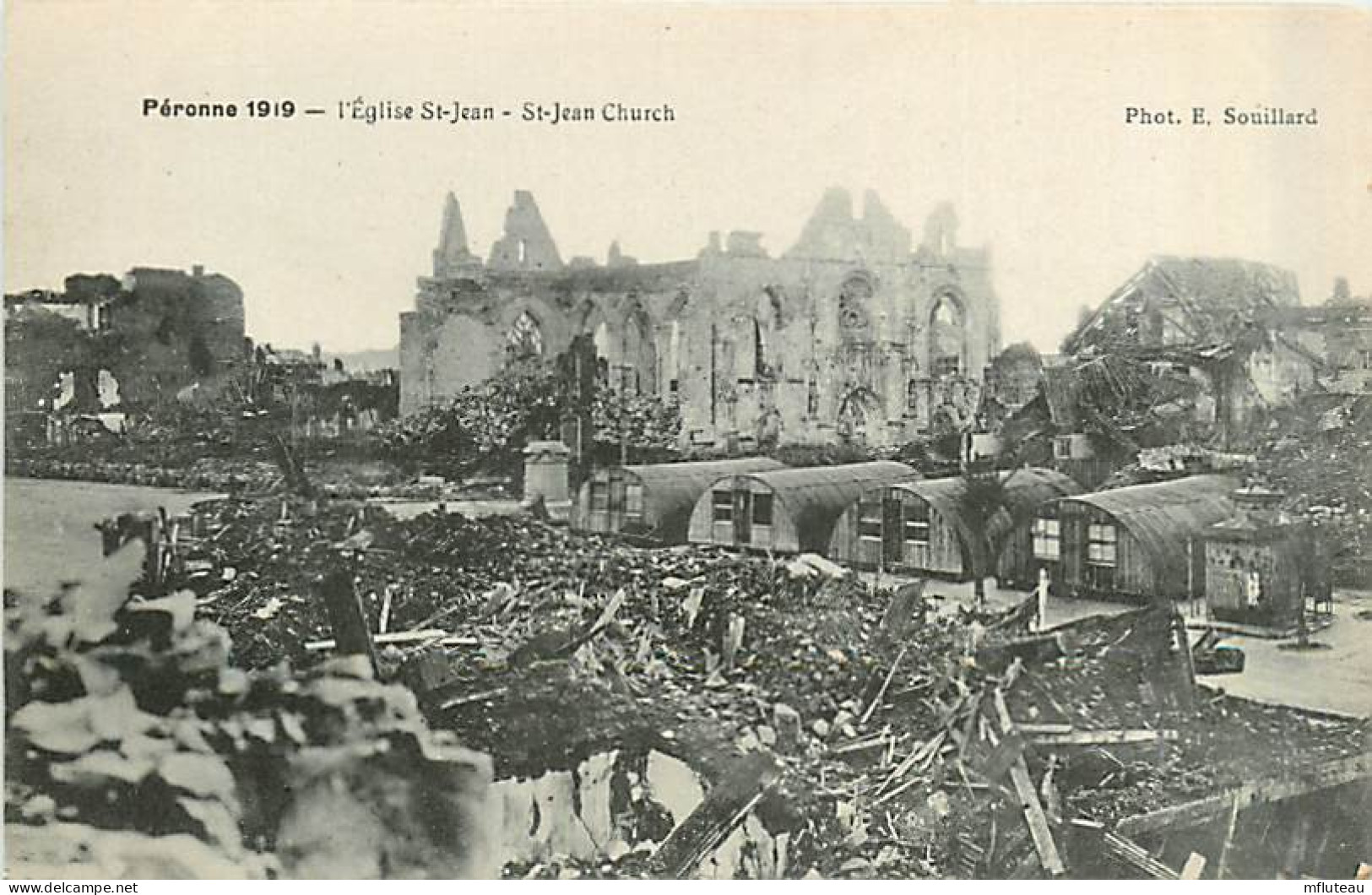 80* PERONNE Ruines Eglise St Jean WW1                      MA89,0505 - Peronne