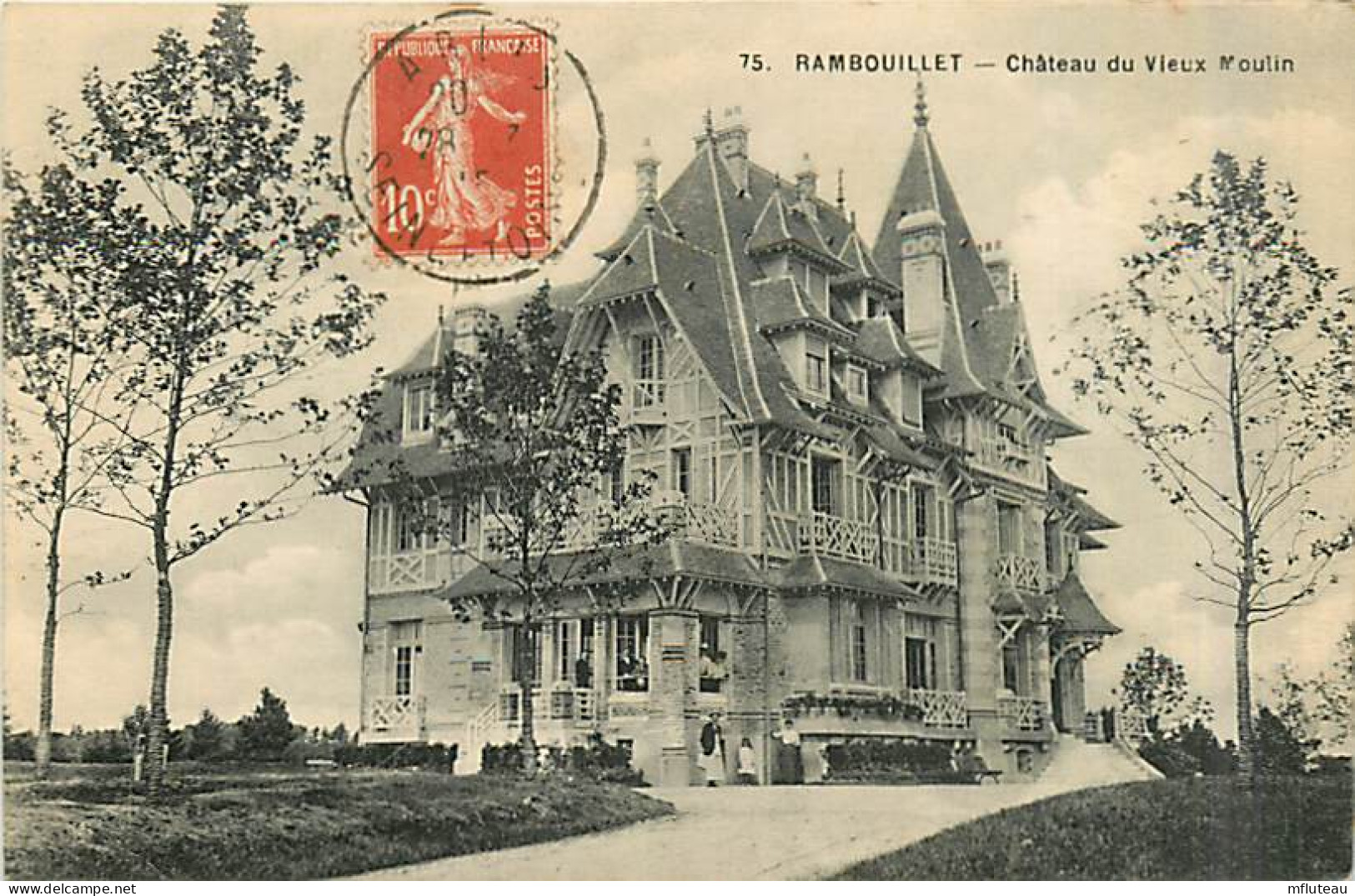 78* RAMBOUILLET Chateau Vieux Moulin                       MA89,0280 - Rambouillet (Château)