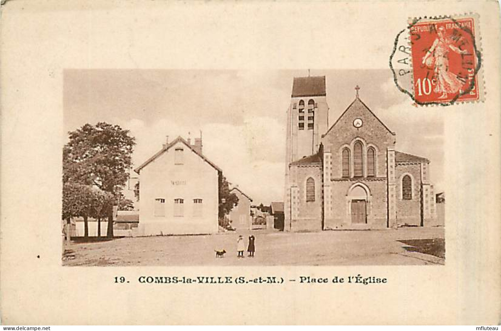 77* COMBS LA VILLE  Pl Eglise                      MA89,0185 - Combs La Ville