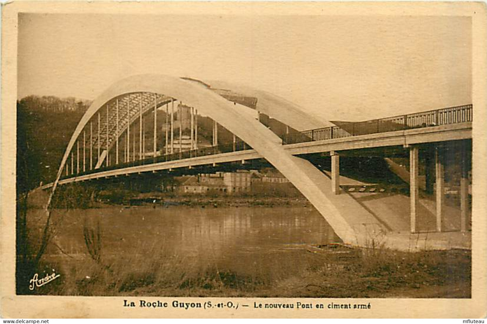 95* LA ROCHE GUYON Pont Ciment                       MA89,1221 - La Roche Guyon