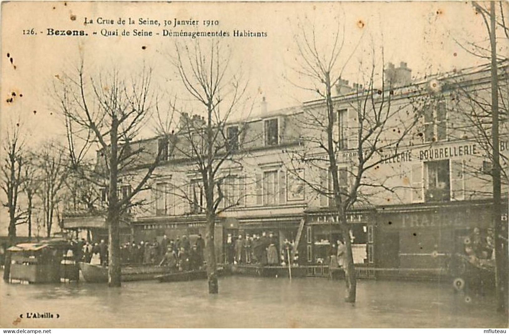 95* BEZONS    Crues 1910                        MA89,1195 - Bezons