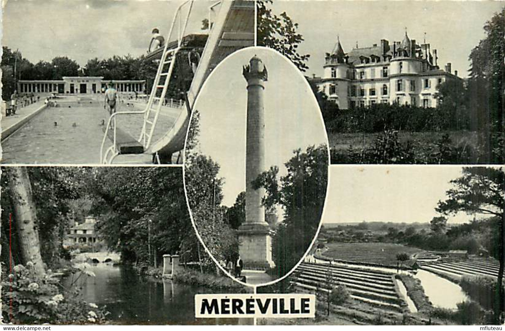 91* MEREVILLE  Multivues   (CPSM Petit Format)                        MA89,0965 - Mereville