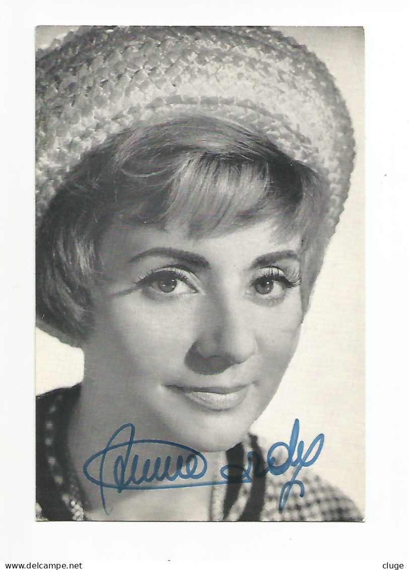 ANNIE CORDY - Chanteuse  ( Autographe ) - Zangers & Muzikanten