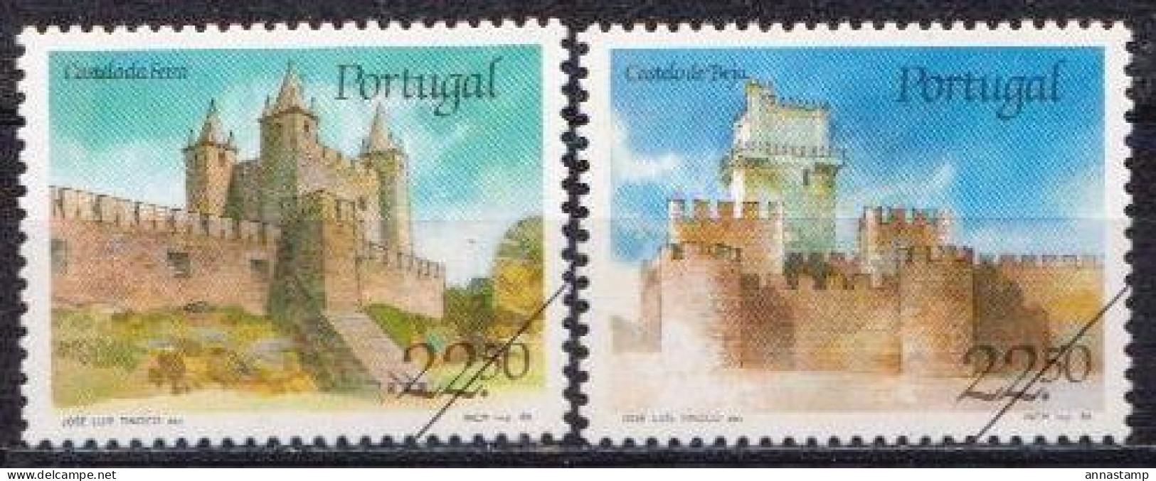 Portugal MNH Stamps, SPECIMEN - Castelli