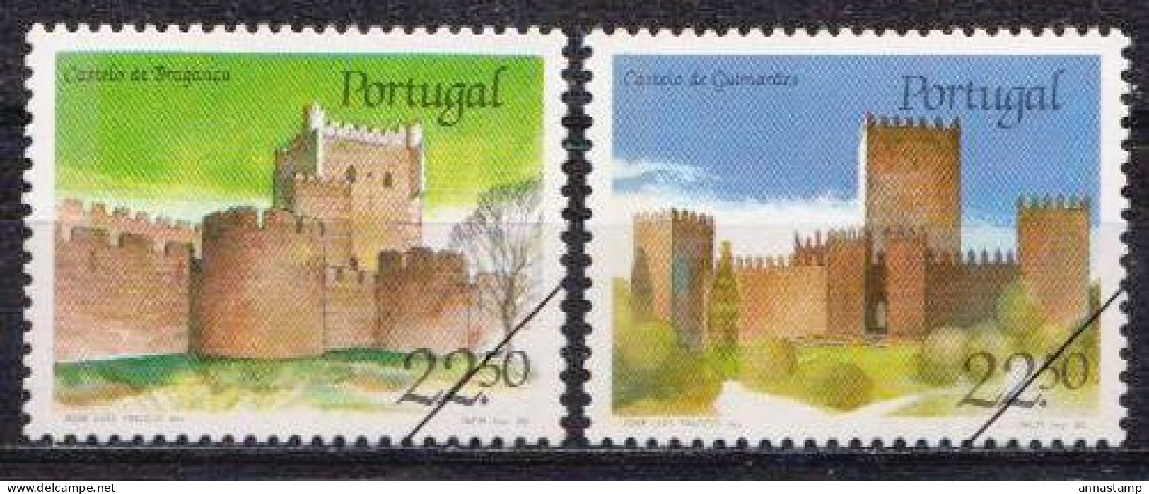 Portugal MNH Stamps, SPECIMEN - Castillos