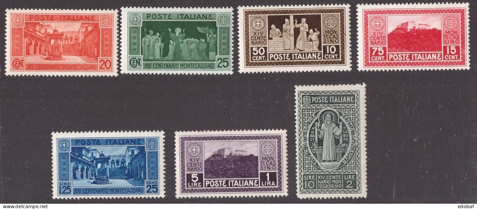 Italia Regno, Serie Montecassino Del 1929 Nuova **   -GA37 - Neufs
