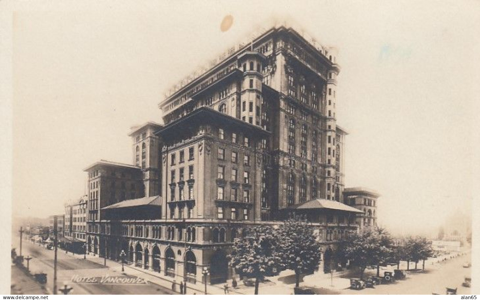 Vancouver BC Canada, Hotel Vancouver, C1910s/20s Vintage Real Photo Postcard - Vancouver
