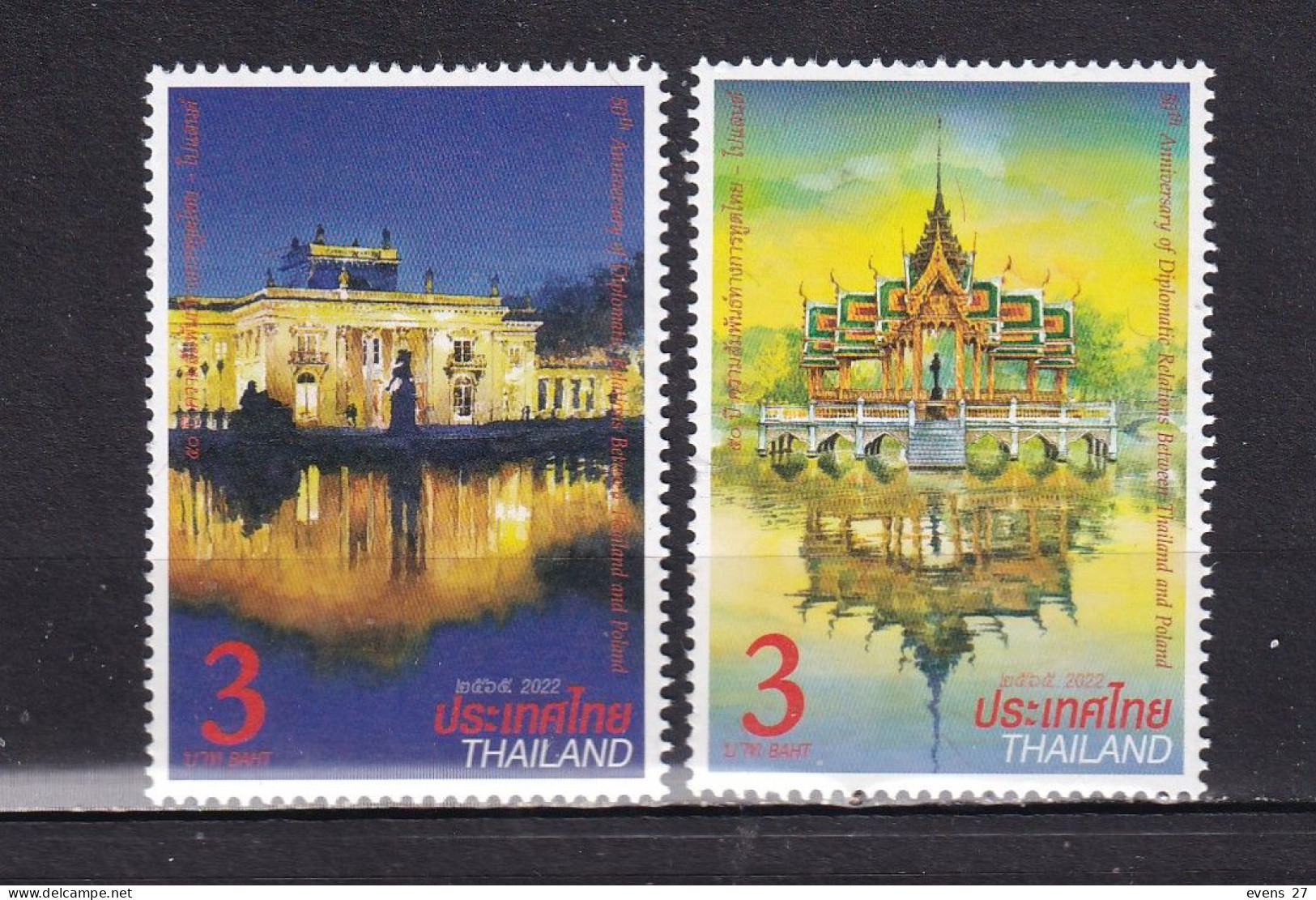 THAILAND-2022-RELATIONS WITH POLAND.  --MNH. - Thaïlande