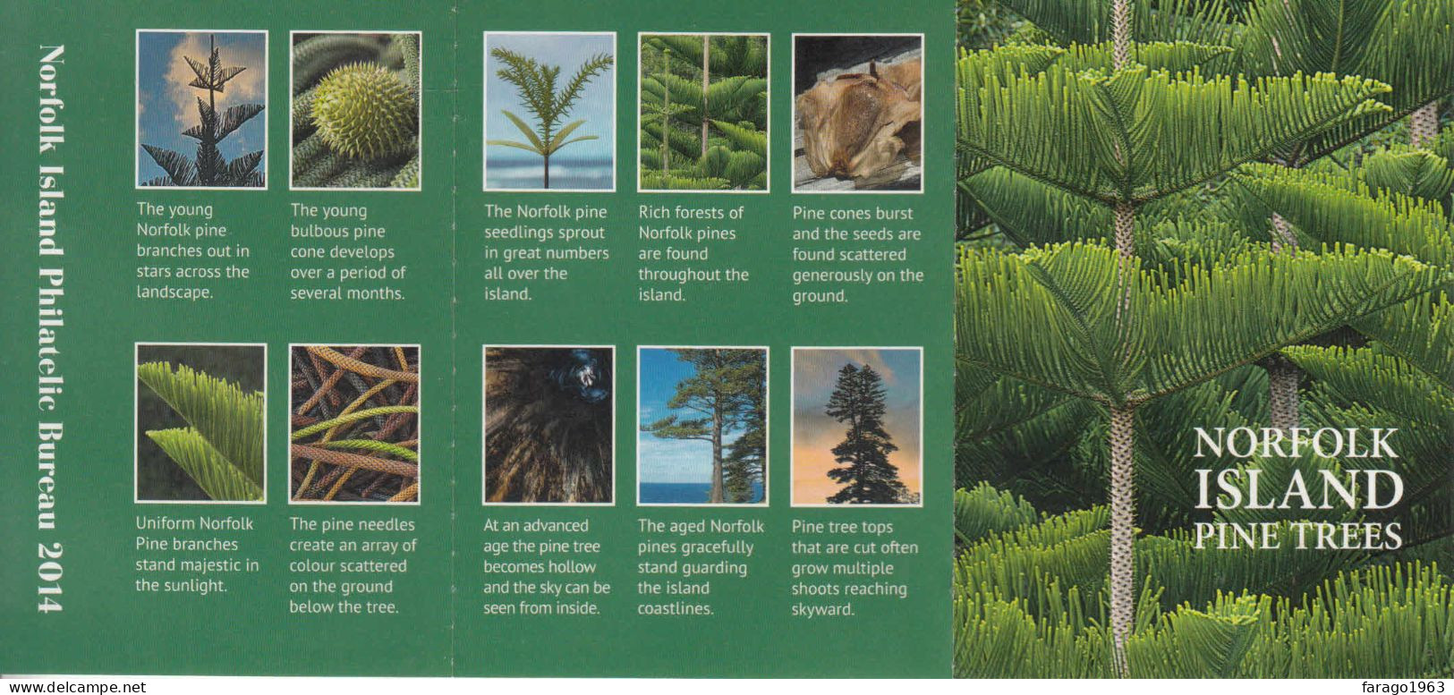 2014 Norfolk Island Pine Trees Complete Booklet Of 10  MNH - Ile Norfolk