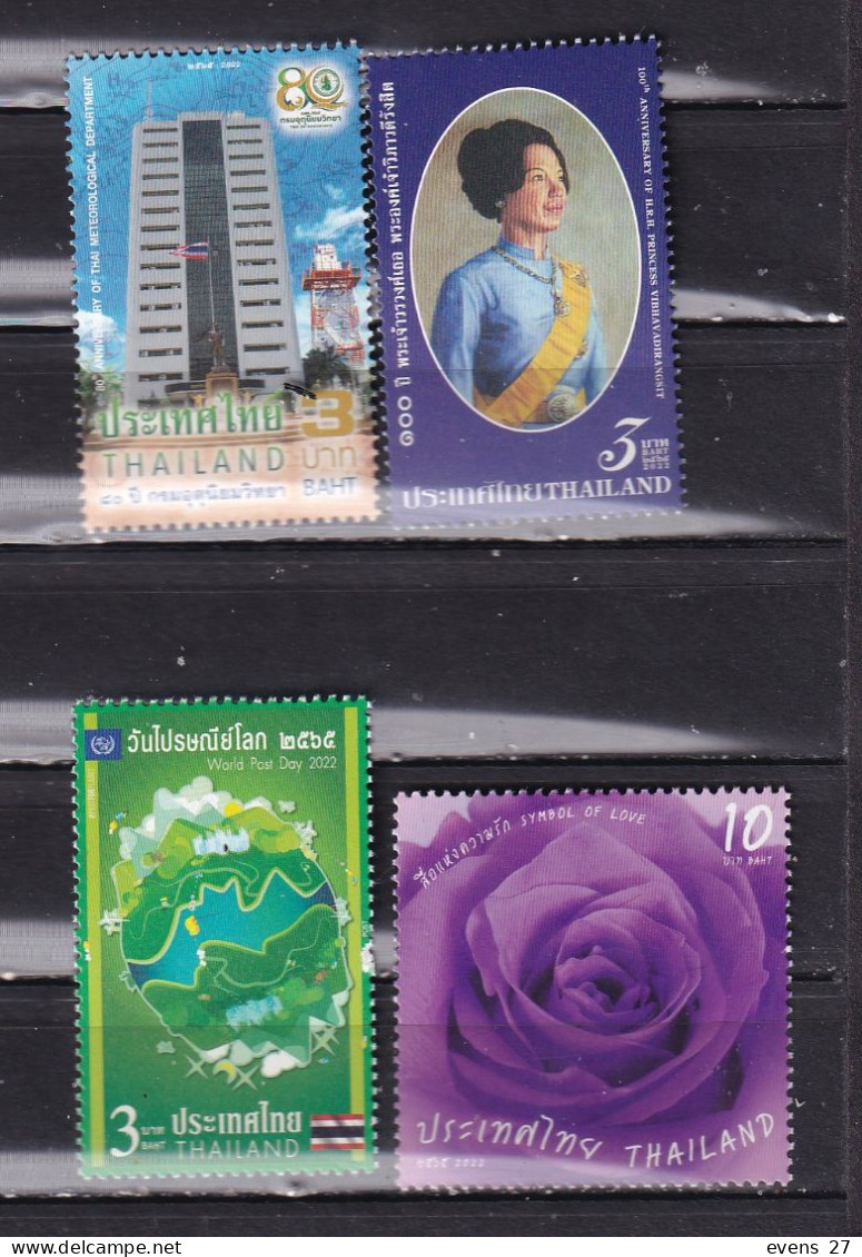 THAILAND-2022-4X DIFFERENT STAMPS-  --MNH. - Sammlungen (ohne Album)