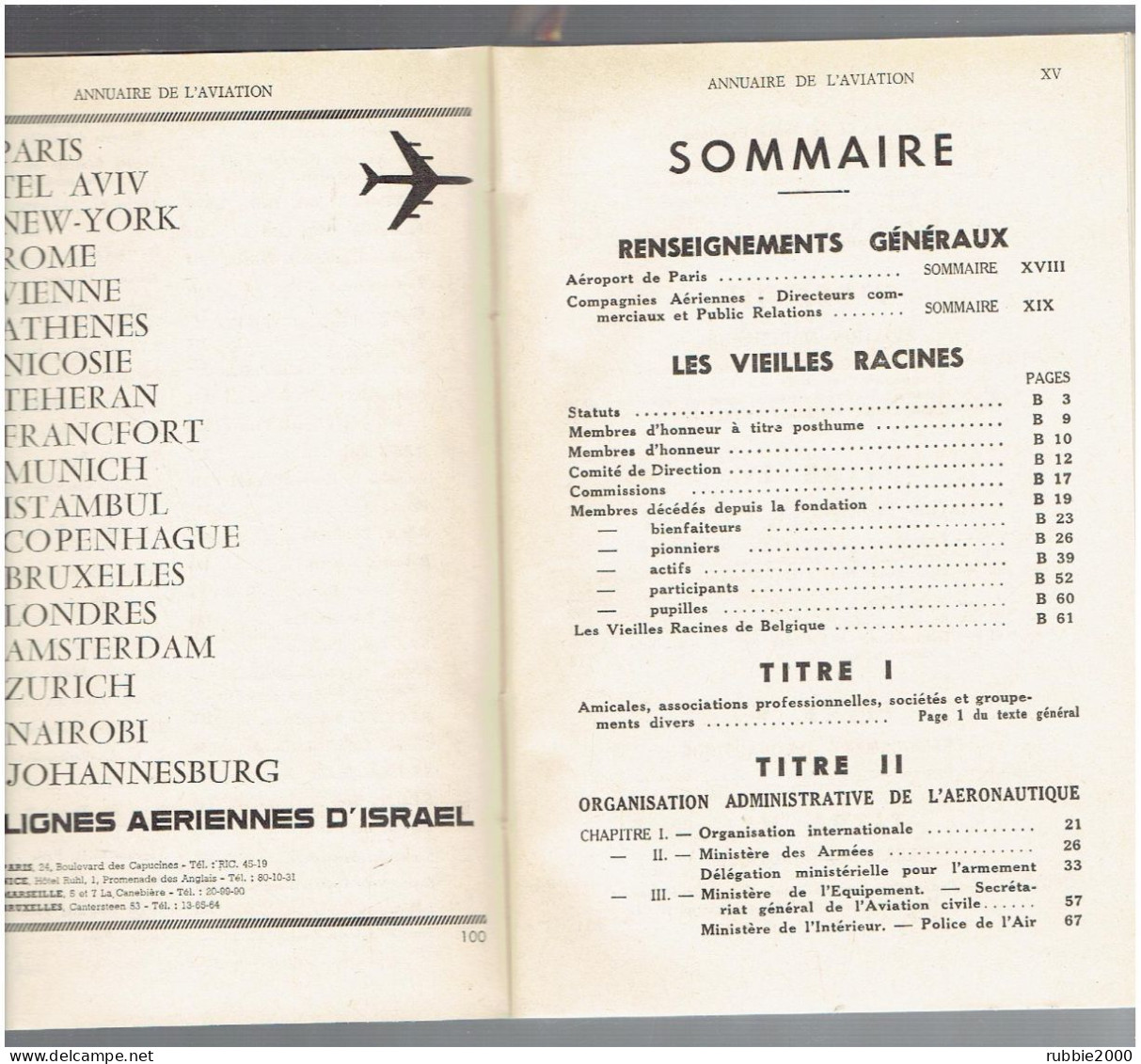 1966 ANNUAIRE DE L AVIATION ET DE L ASTRONAUTIQUE LES VIEILLES RACINES HORIZONS DE FRANCE AVION - Aerei