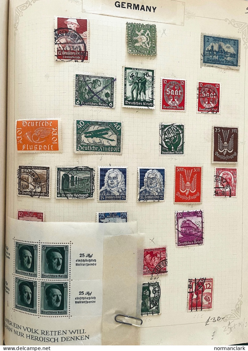 GERMANY 1899-1990 SMALL M/U COLLECTION WITH MANY USEFUL INCL OLYMPICS (280 + 5M/S) - Collezioni