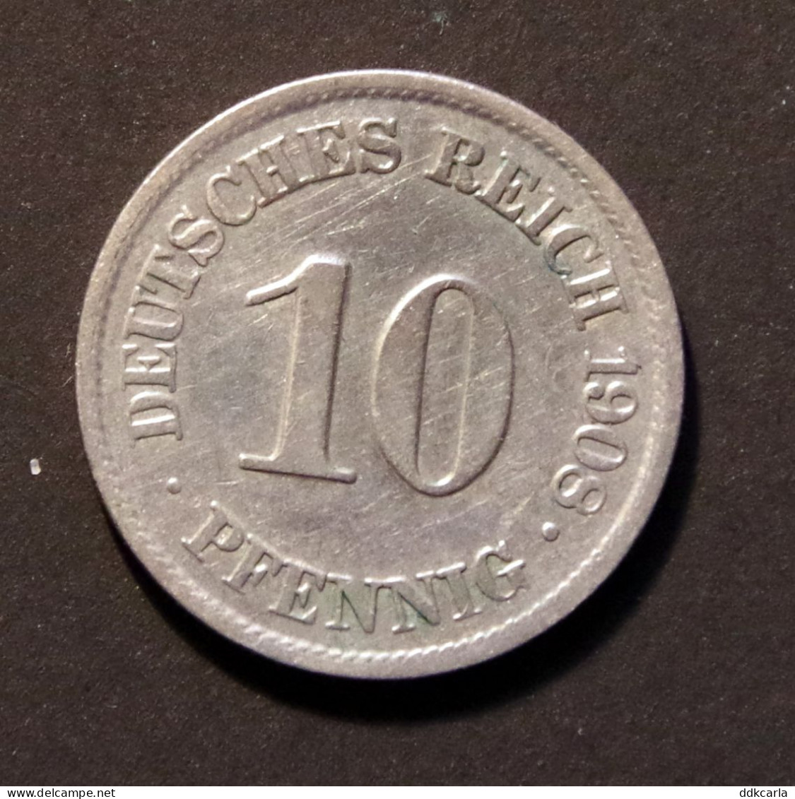 10 Pfennig 1908 A Keizerreich - 10 Pfennig