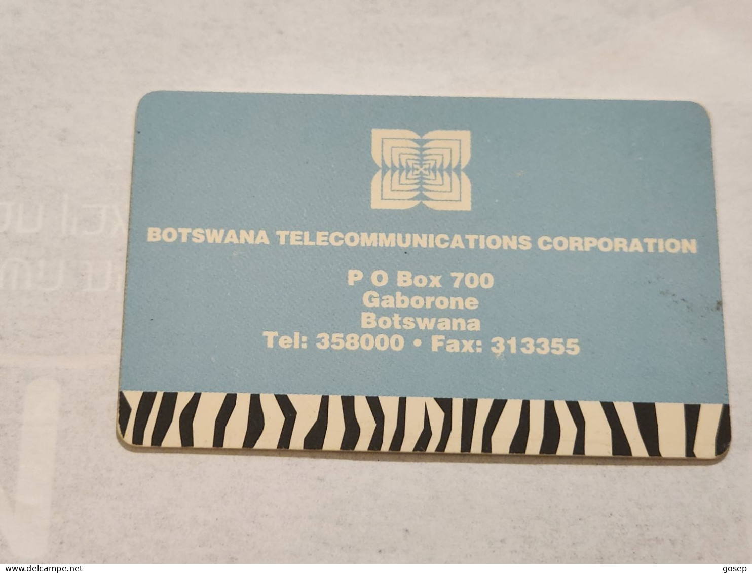 BOTSWANA-(BW-BTC-0013A)-Hippo & Canoe-(3)-(25 PULA)-(BOGAA-000446291)-used Card+1card Prepiad Free - Botswana