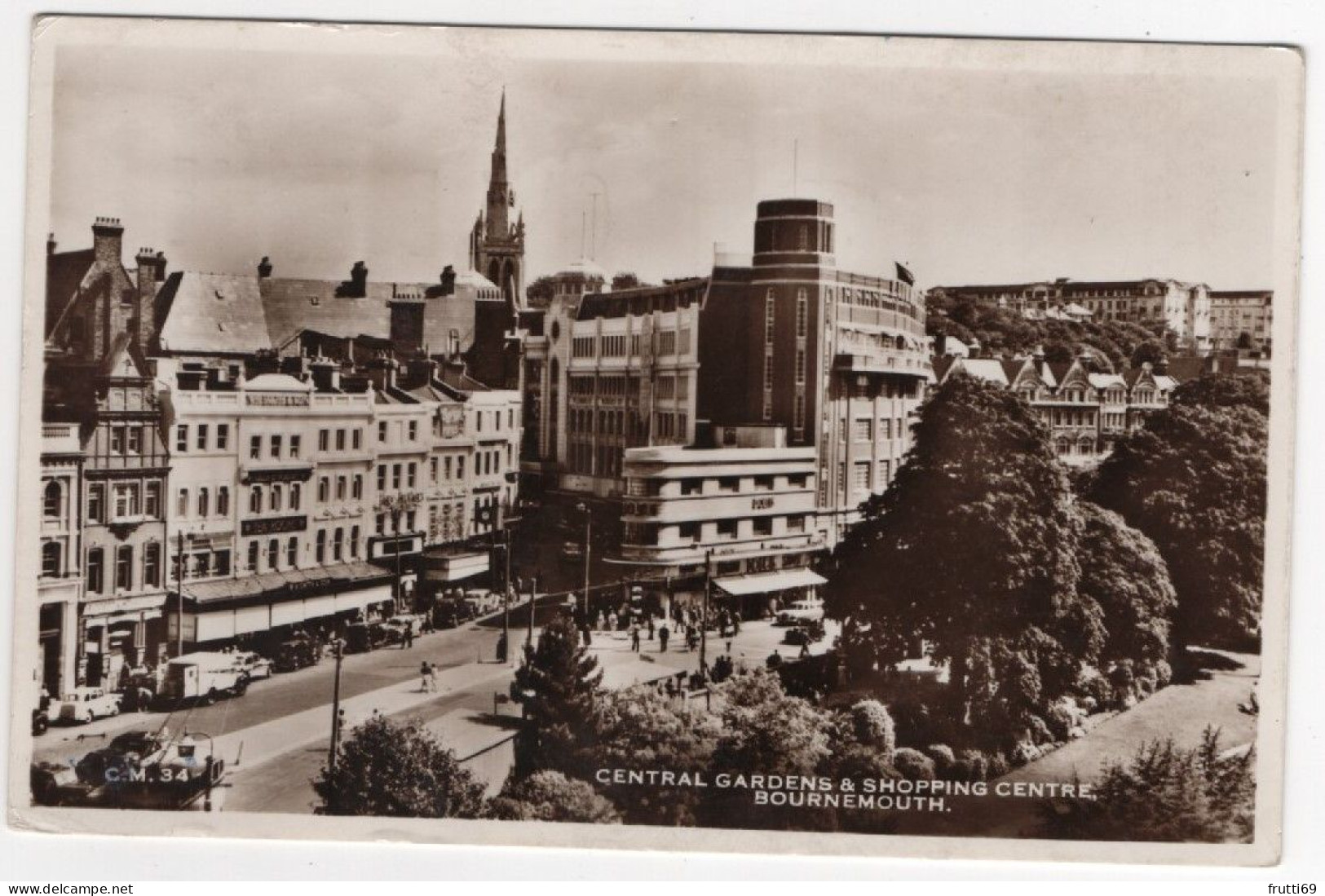 AK 214111 ENGLAND - Bournemouth - Central Gardens & Shopping Centre - Bournemouth (until 1972)