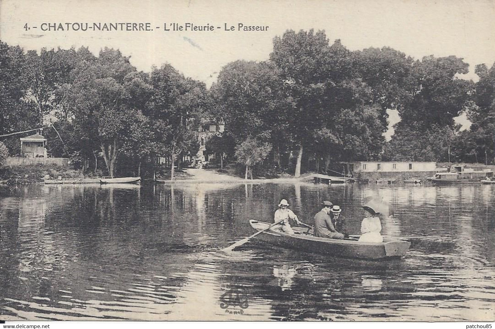 CPA  France  78  Yvelines  Chatou Nanterre  L’Ile Fleurie Le Passeur - Chatou