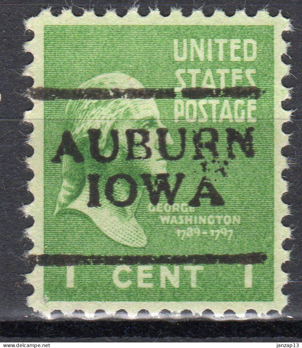 MM-333; USA Precancel/Vorausentwertung/Preo; AUBURN (IA), Type 701 - Vorausentwertungen