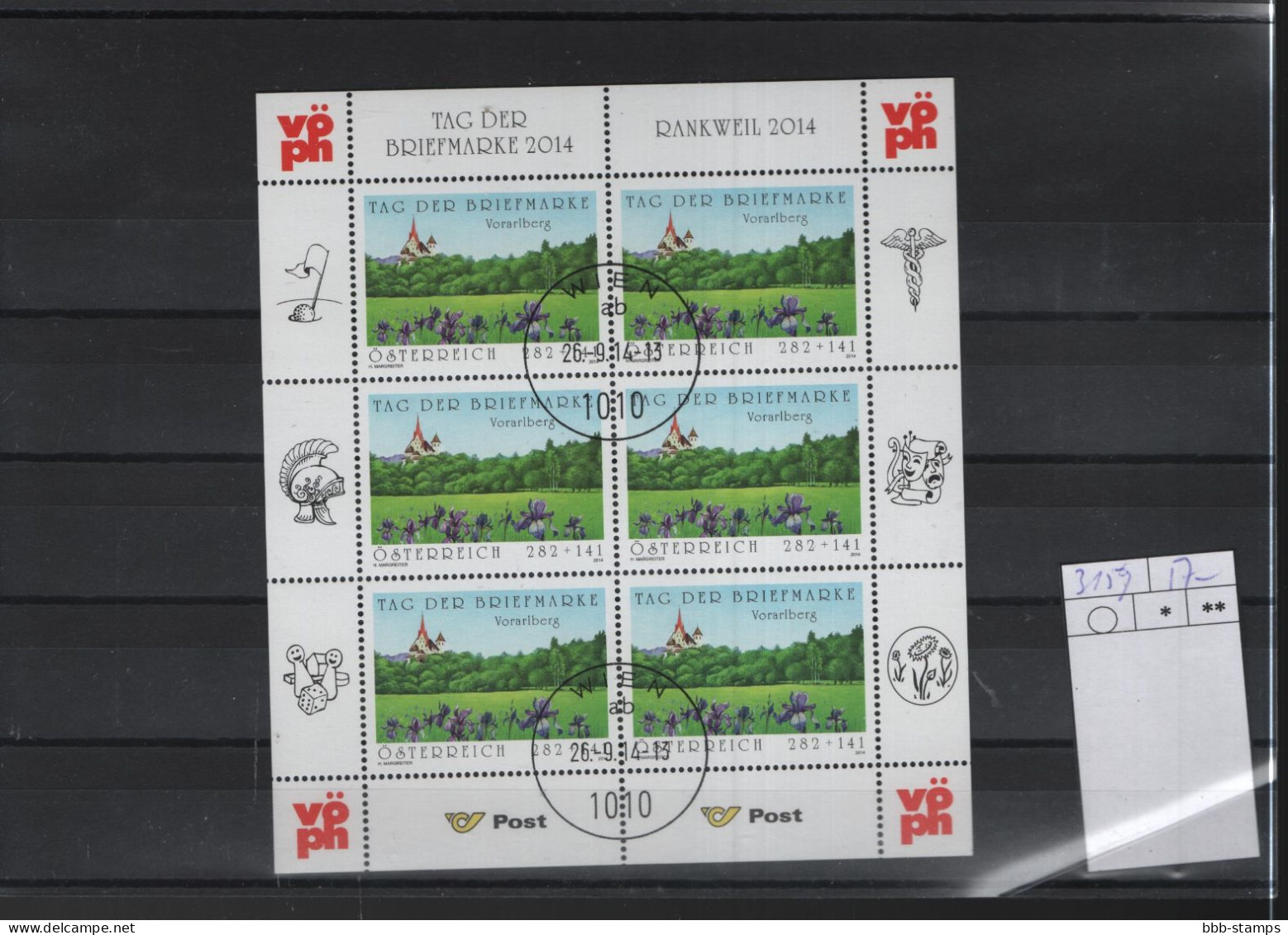 Österreich Michel Kat.Nt. Block Gest  3159 - Blocs & Feuillets