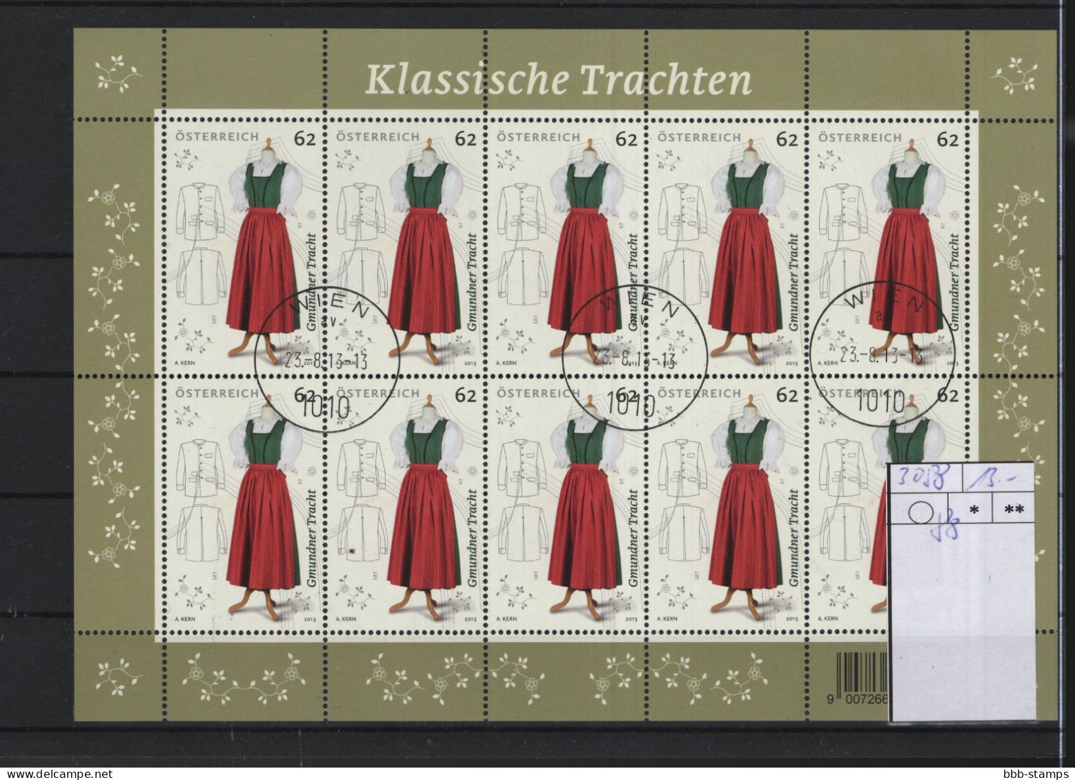 Österreich Michel Kat.Nt. Block Gest  3088 - Blocs & Feuillets