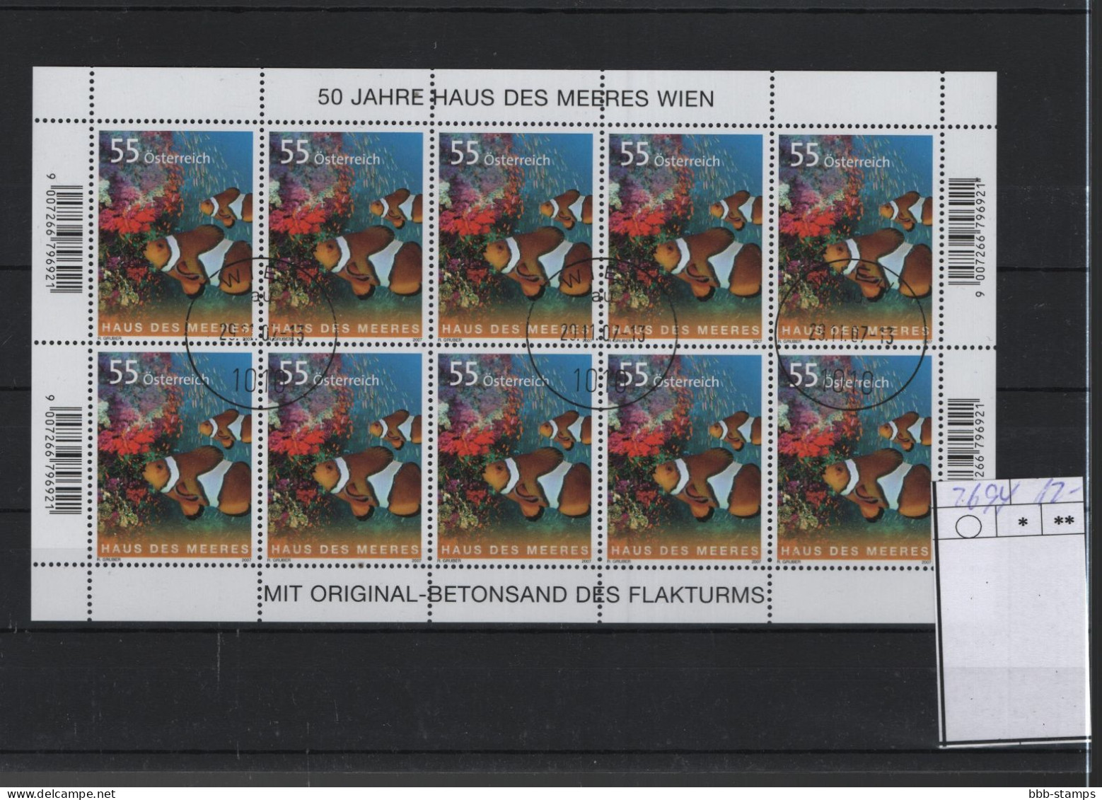 Österreich Michel Kat.Nt. Block Gest  2694 - Blocs & Feuillets