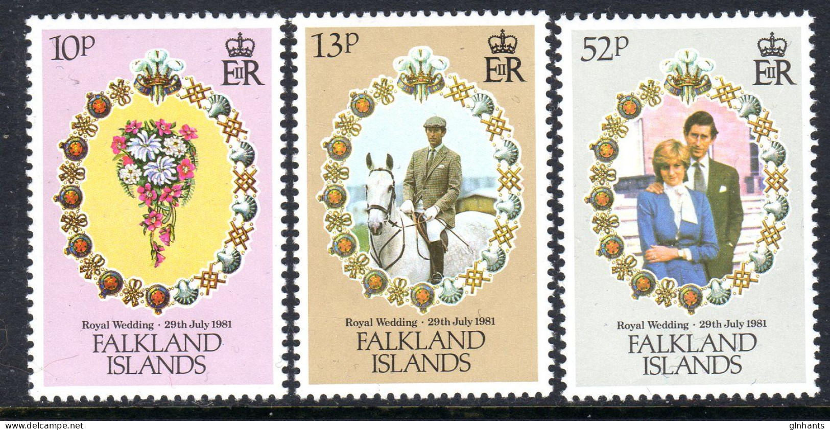 FALKLAND ISLANDS - 1981 ROYAL WEDDING SET (3V) FINE MNH ** SG 402-404 - Falklandinseln