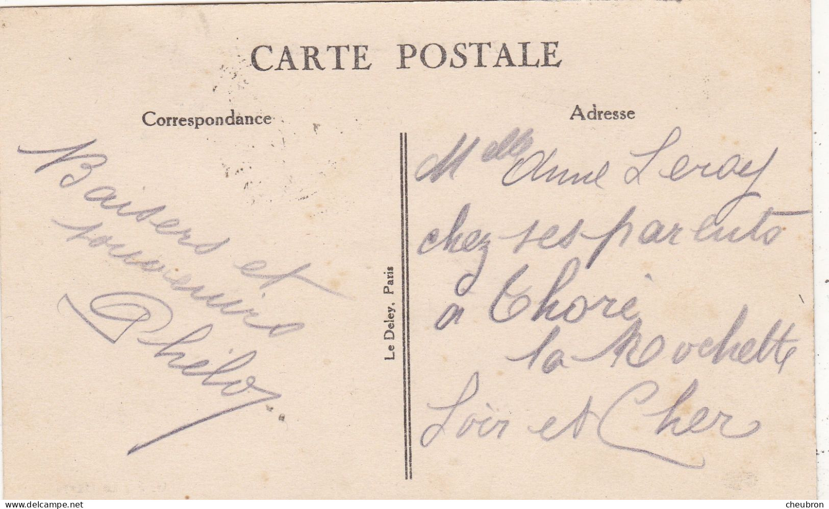 76. LE HAVRE .CPA COLORISEE. L'ANSE DES PILOTES.. ANNEE 1945 + TEXTE - Port
